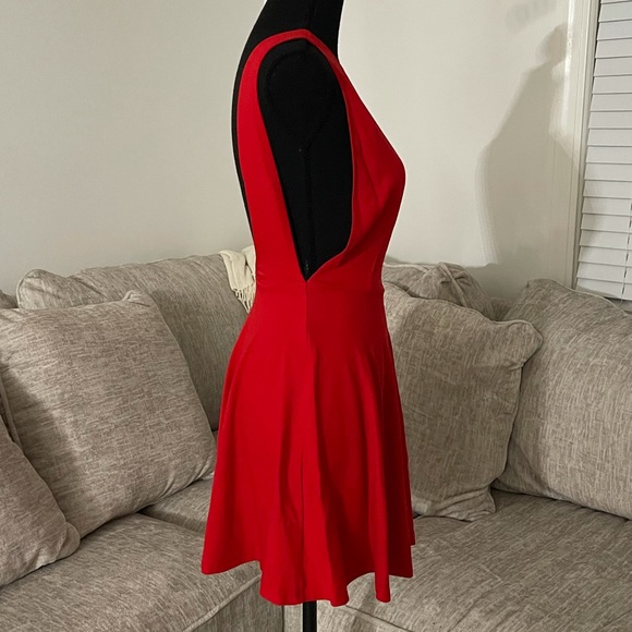 COPY - NEW RED American Apparel Ponte Sleeveless Skater Dress - Picture 10 of 13